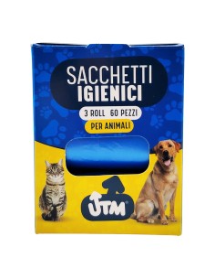 UTM Sacchetti Igienici per Animali in Plastica 3 Roll da...