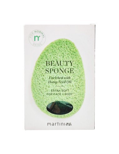 offerta Martini Spugna Extra Soft Viso e Corpo Pelli Normali con Olio Essenziale di Semi di Canapa