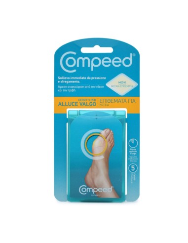 offerta Compeed Cerotti per Alluce Valgo Taglia Media Dimensioni 4,7 x 6,8 cm 5 Pz