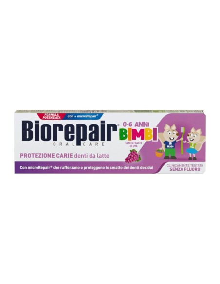 offerta Biorepair Oral Care Bimbi 0-6 Anni Protezione Carie Denti da Latte con Estratto d'Uva 50 ml