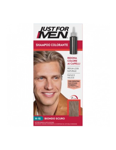 offerta Just for Men Colorante in Gel H-15 Biondo Scuro Senza Ammoniaca Cheratina e Vitamina E
