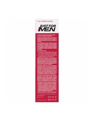 offerta Just for Men Colorante in Gel H-15 Biondo Scuro Senza Ammoniaca Cheratina e Vitamina E