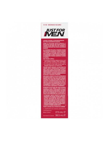 offerta Just for Men Colorante in Gel H-15 Biondo Scuro Senza Ammoniaca Cheratina e Vitamina E
