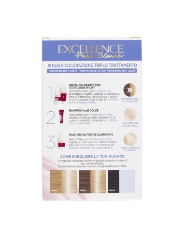 offerta L'Oreal Paris Excellence Pure Blonde Colorazione Permanente Ultra Schiarente 01 Biondo Ultra Chiaro Naturale