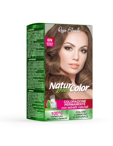 offerta Renée Blanche Natur Color Green Colorazione Permanente Capelli 6N Biondo Scuro