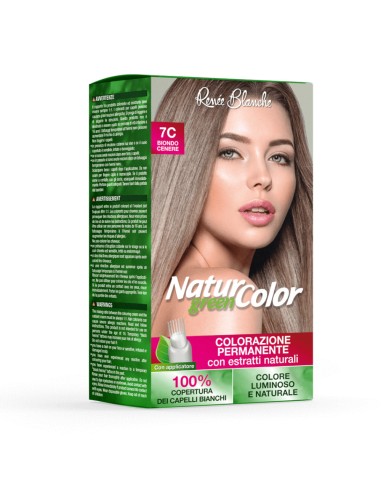offerta Renée Blanche Natur Color Green Colorazione Permanente Capelli 7C Biondo Cenere