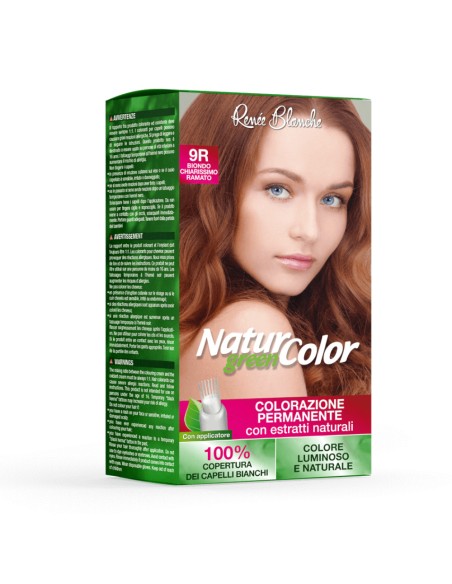 offerta Renée Blanche Natur Color Green Colorazione Permanente Capelli 9R Biondo Chiarissimo Ramato