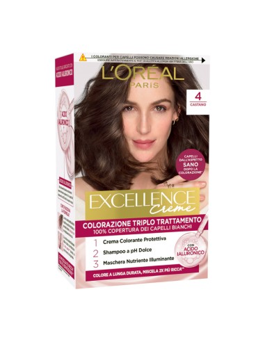 offerta L'Oreal Paris Excellence Creme Colorazione Permanente 4 Castano