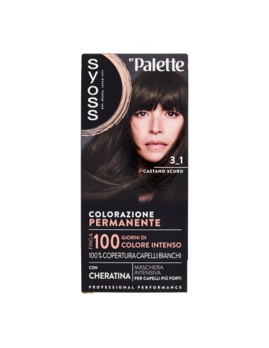 offerta Palette Syoss Colorazione Permanente con Cheratina 3.1 Castano Scuro
