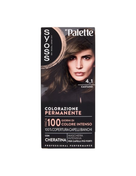 offerta Palette Syoss Colorazione Permanente con Cheratina 4.1 Castano