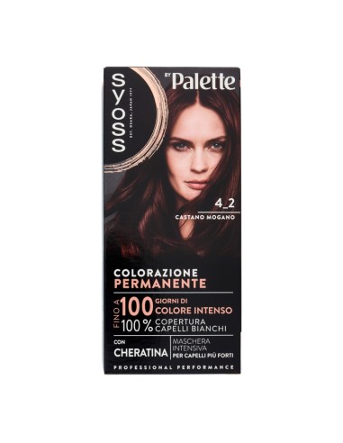 offerta Palette Syoss Colorazione Permanente con Cheratina 4.2 Castano Mogano