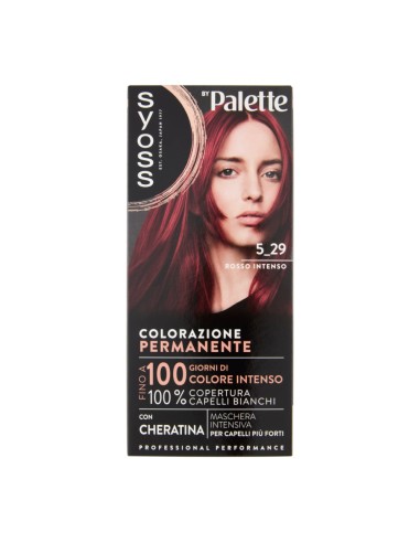 offerta Palette Syoss Colorazione Permanente con Cheratina 5.29 Rosso Intenso