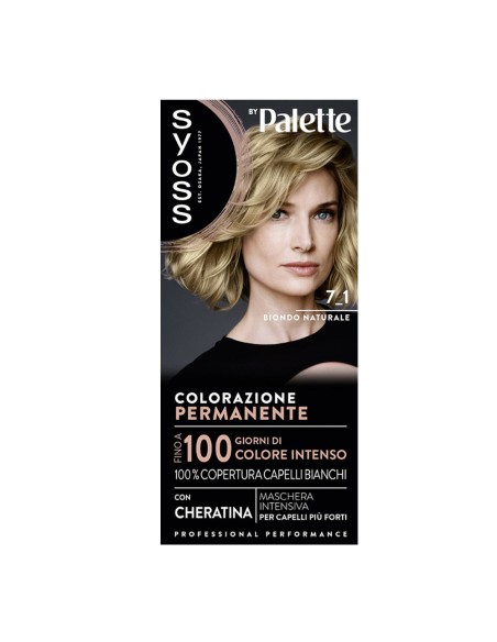 offerta Palette Syoss Colorazione Permanente con Cheratina 7.1 Biondo Naturale