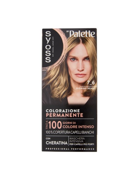 offerta Palette Syoss Colorazione Permanente con Cheratina 7.6 Biondo Beige