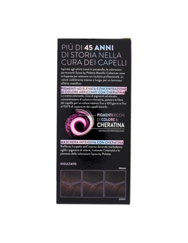 offerta Palette Syoss Colorazione Permanente Metallic Collection 3.89 Castano Scuro Ramato