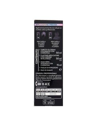 offerta Palette Syoss Colorazione Permanente Metallic Collection 3.89 Castano Scuro Ramato