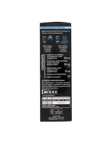 offerta Palette Syoss Colorazione Permanente con Cheratina Anti-Giallo 12.59 Biondo Platino Cool 