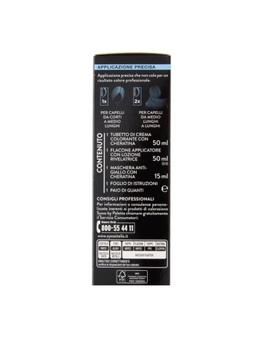 offerta Palette Syoss Colorazione Permanente con Cheratina Anti-Giallo 5.95 Castano Chiaro Freddo