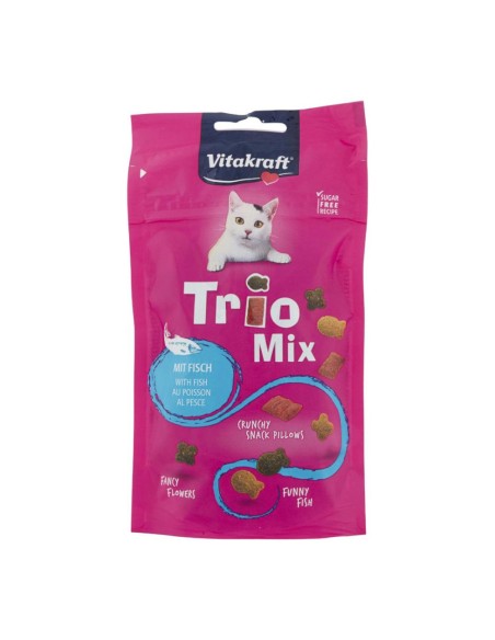 offerta Vitakraft Trio Mix Cibo Secco per Gatti Adulti al Gusto Pesce 60 g