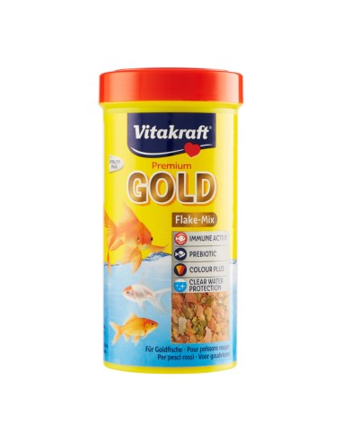 offerta Vitakraft Premium Gold Cibo per Pesci Rossi Flake-Mix 250 ml