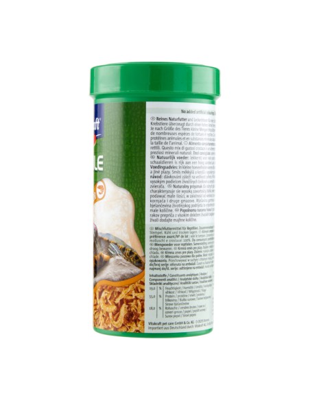 offerta Vitakraft Reptile Nature Cibo per Tartaruga e Rettili Menu Carnivor 250 ml