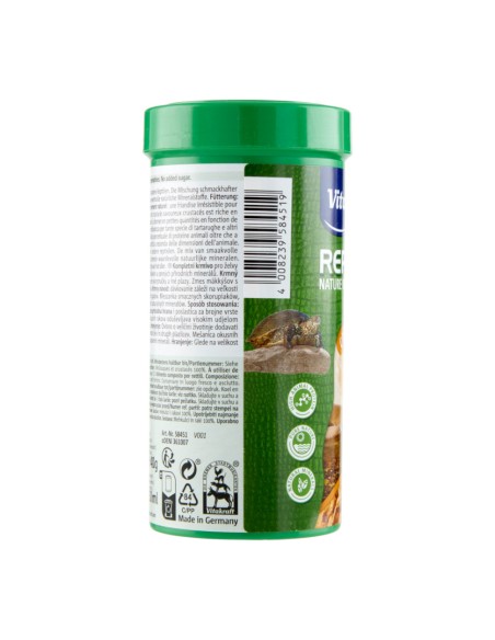 offerta Vitakraft Reptile Nature Cibo per Tartaruga e Rettili Menu Carnivor 250 ml
