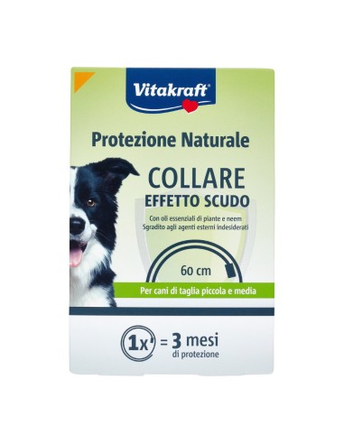 offerta Vitakraft Protezione Naturale Collare per Cani di Piccola e Media Taglia Effetto Scudo 60 cm