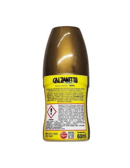 offerta Calzanetto Compact Autolucidante Colore Nero per Scarpe a Specchio 60 ml