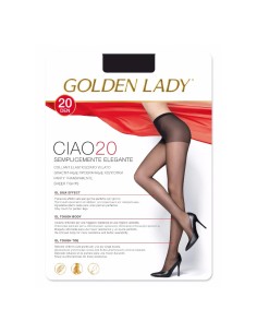 Golden Lady Ciao 20 Collant Elasticizzato Velato 20 Denari Colore Nero Taglia M