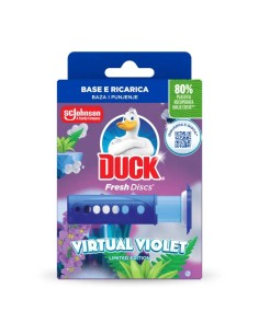 Anitra Wc Duck Fresh Discs Gel Wc Base + Ricariche Fragranza Virtual Violet 36 ml