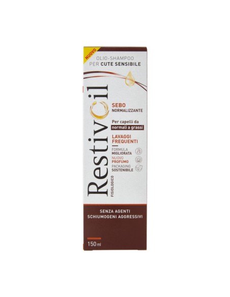 offerta RestivOil Shampoo Fisiologico Sebo Normalizzante per Capelli da Normali a Grassi 150 ml