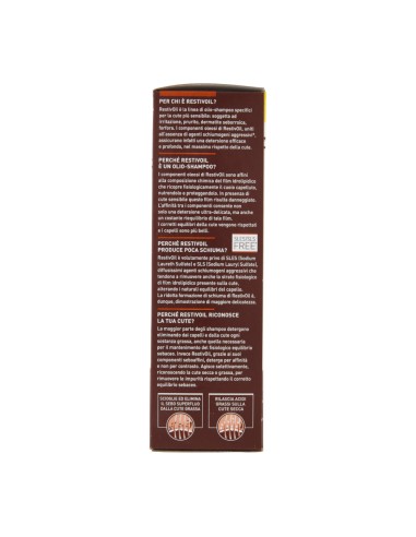 offerta RestivOil Shampoo Fisiologico Sebo Normalizzante per Capelli da Normali a Grassi 150 ml