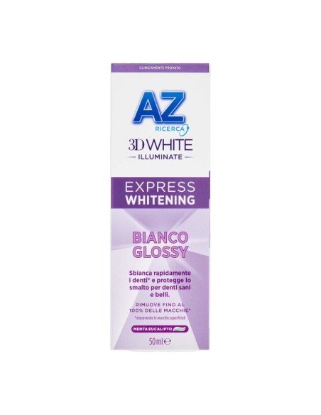 offerta AZ 3D White Illuminante Dentifricio Express Whitening Bianco Glossy 50 ml