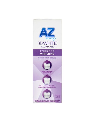 offerta AZ 3D White Illuminante Dentifricio Express Whitening Bianco Glossy 50 ml
