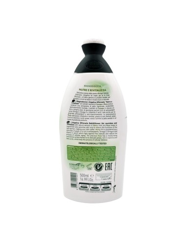 offerta L'Angelica Officinalis Bagnodoccia Canapa e Rosa Nutre e Rivitalizza 500 ml