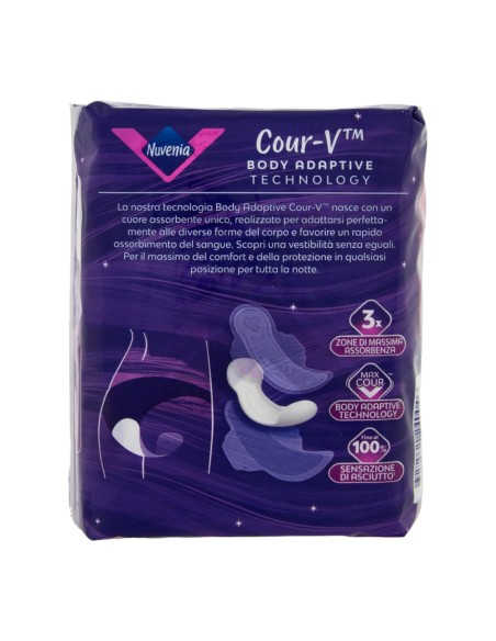 offerta Nuvenia Goodnight Assoorbenti Ultra Large+ con Ali Flusso Abbondante 10 Pz