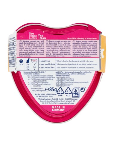 offerta Vitakraft Poésie Création Bocconcini in Salsa con Pollo e Verdure dell'Orto 85 g
