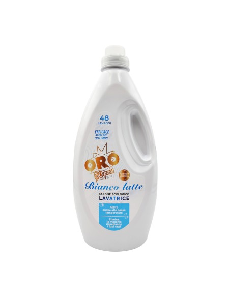 offerta Oro Detersivo Liquido Sapone Ecologico Bianco Latte 2200 ml