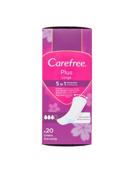 offerta Carefree Plus Large Salvaslip Distesi 5in1 Senza Profumo 20 Pz