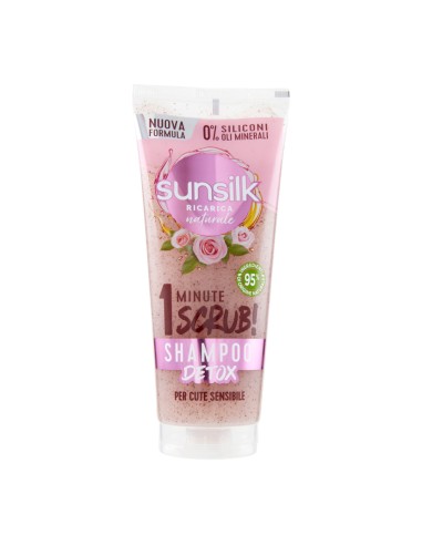 offerta Sunsilk Ricarica Naturale 1 Minute Scrub Shampoo Detox per Cute Sensibile  200 ml