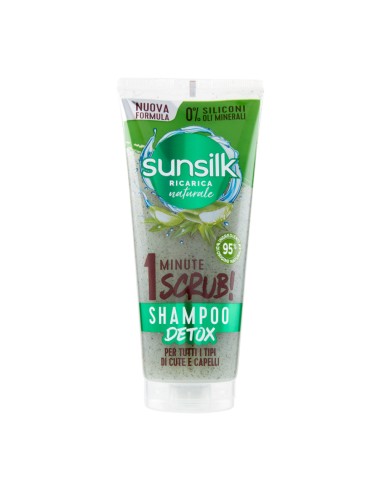 offerta Sunsilk Ricarica Naturale 1 Minute Scrub Shampoo Detox per Tutti i Tipi di Capelli e Cute 200 ml
