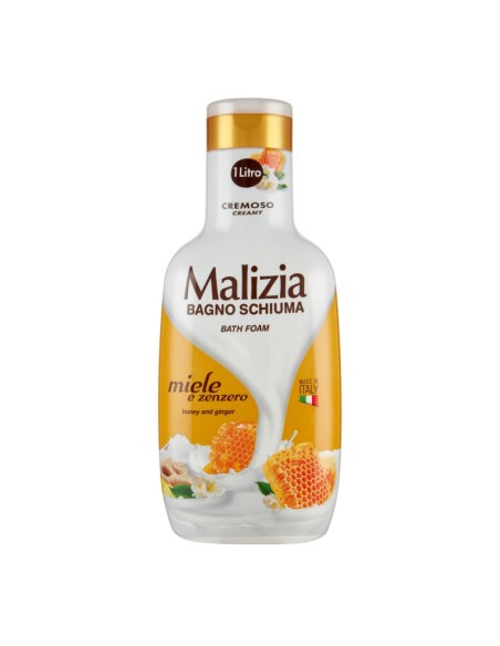 offerta Malizia Bagnoschiuma Cremoso con Miele e Zenzero 1000 ml