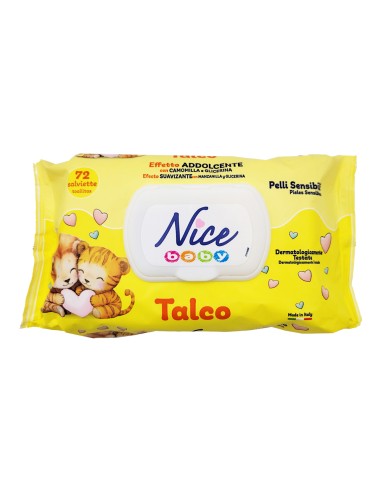 offerta Nice Baby Salviettine Detergenti Umidificate Fragranza Talco con Camomilla e Glicerina