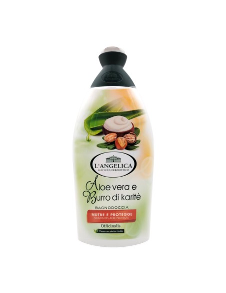 offerta L'Angelica Officinalis Bagnodoccia Nutre e Protegge Aloe Vera e Burro di Karité 500 ml