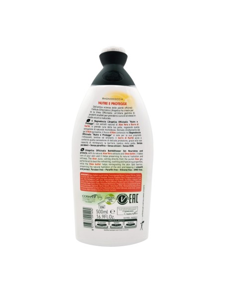 offerta L'Angelica Officinalis Bagnodoccia Nutre e Protegge Aloe Vera e Burro di Karité 500 ml