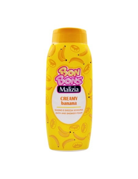 offerta Malizia Bon Bons Bagno e Doccia Schiuma Creamy Banana 500 ml