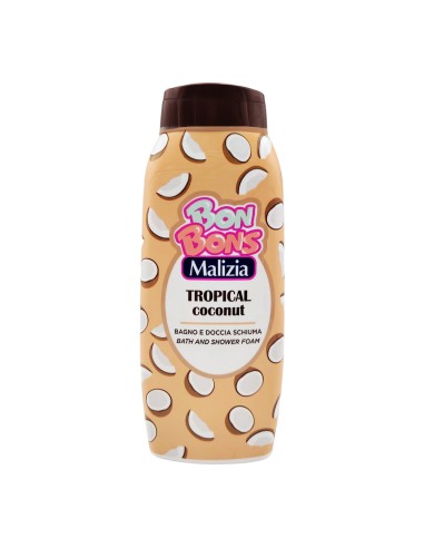 offerta Malizia Bon Bons Bagno e Doccia Schiuma Tropical Coconut 500 ml