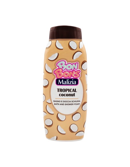 offerta Malizia Bon Bons Bagno e Doccia Schiuma Tropical Coconut 500 ml