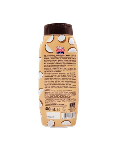 offerta Malizia Bon Bons Bagno e Doccia Schiuma Tropical Coconut 500 ml