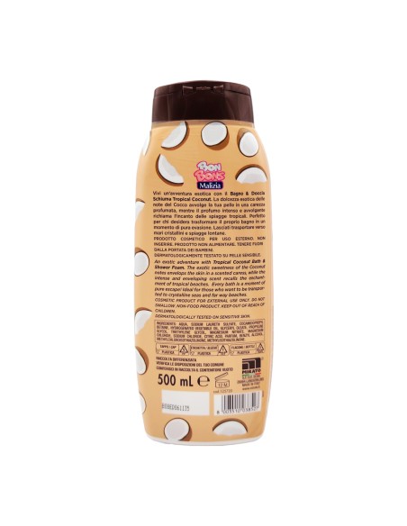 offerta Malizia Bon Bons Bagno e Doccia Schiuma Tropical Coconut 500 ml